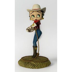 Betty Boop Cowgirl w/ Lasso Figurine 7” Collectors Edition The Danbury Mint CS12